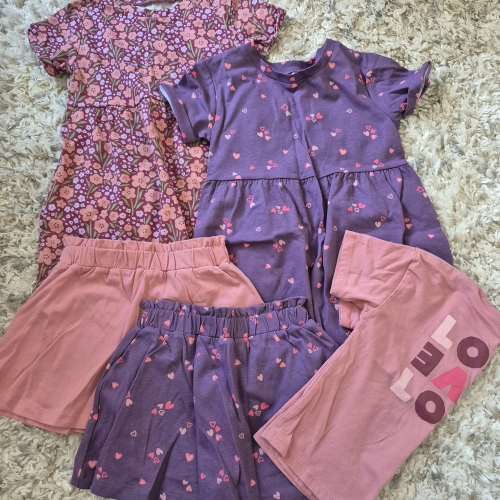 Okie Dokie Purple and Pink Heart Dresses And Skirts